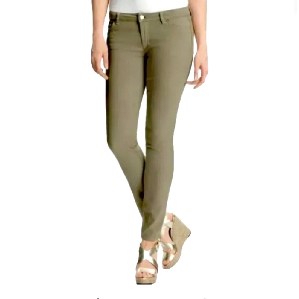 Micheal Kors Izzy Skinny Midrise Jeans Safari